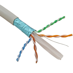 Cablu FTP, cat 6, CUPRU 100%, manta LSZH 305m  - ELAN ELN-FTP-6-CU - 1