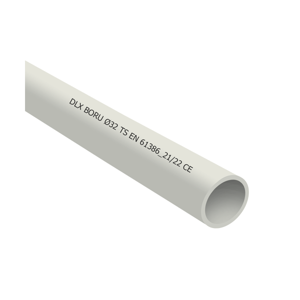 Tub PVC rigid D16, 750N, Halogen free, 3m - DLX TRP-802-16 - 1