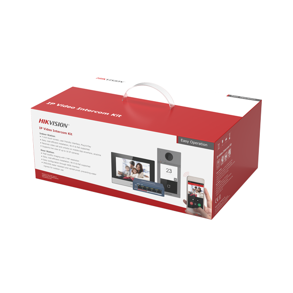 KIT videointerfon pentru o familie, Wi-Fi 2.4Ghz, monitor 7 inch - HIKVISION - 3