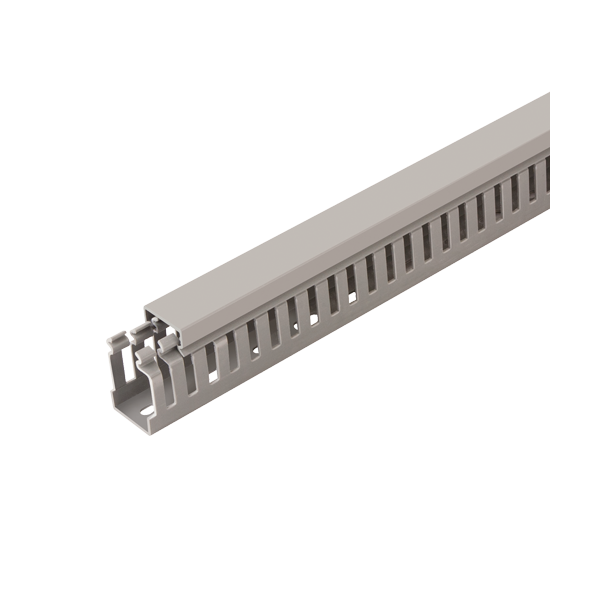 Canal cablu perforat 25x40 mm, cu capac, 2m - DLX PVCP-257-40 - 1