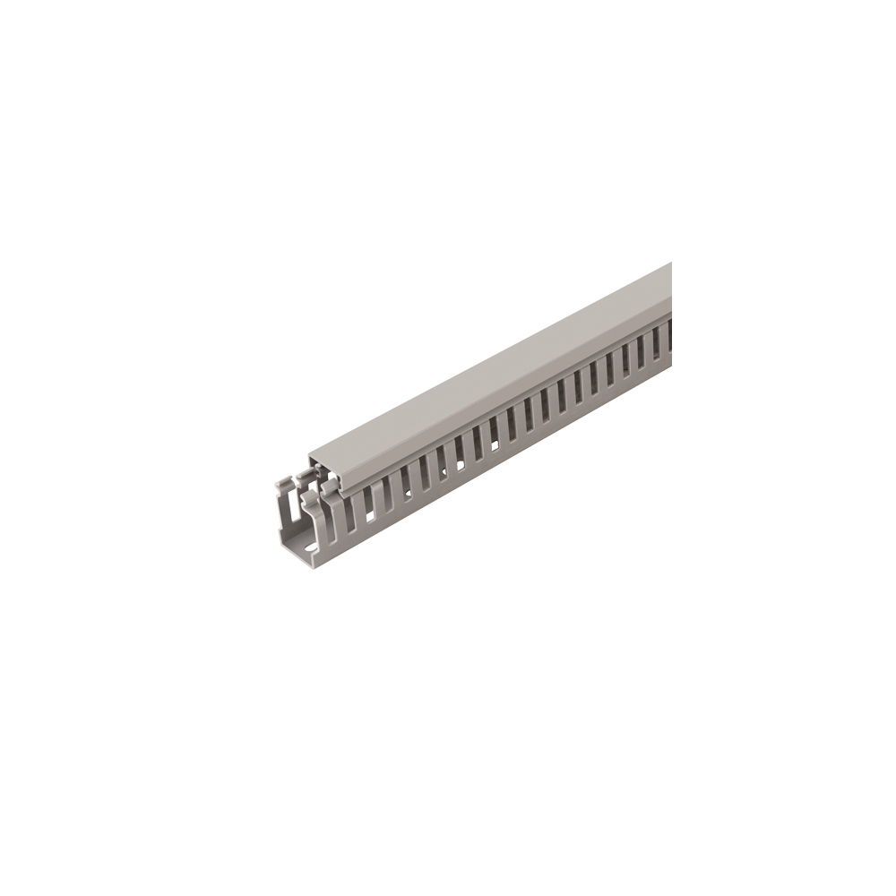 Canal cablu perforat 40x40 mm, cu capac, 2m - DLX PVCP-407-40 - 1