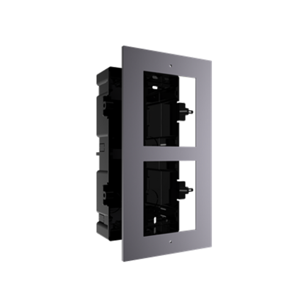 Rama montaj ingropat, 2 module, pentru Interfon modular - HIKVISION DS-KD-ACF2 - 1