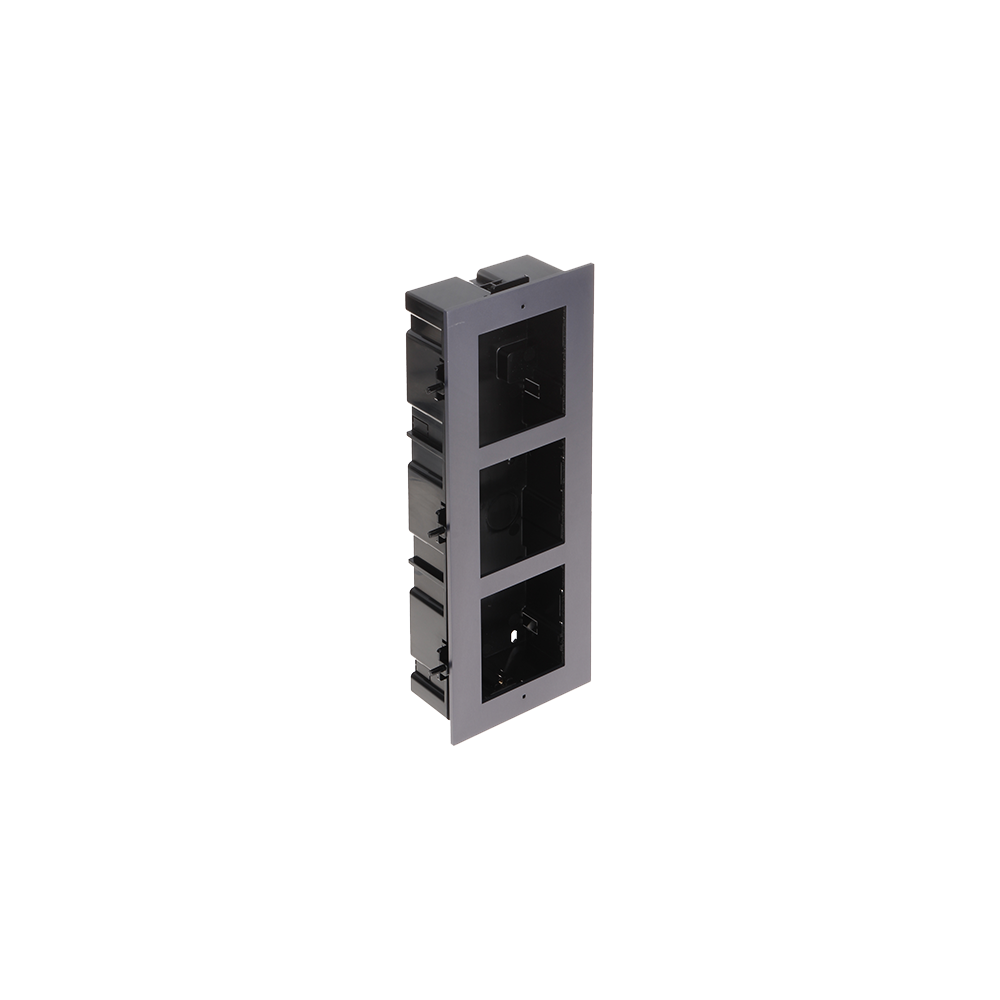 Rama montaj ingropat, 3 module, pentru Interfon modular - HIKVISION DS-KD-ACF3 - 1