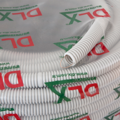 Tub flexibil (copex) D16, Halogen free, ignifug, cu fir tragere, rola 100 metri - DLX CRP-869-16 - 1