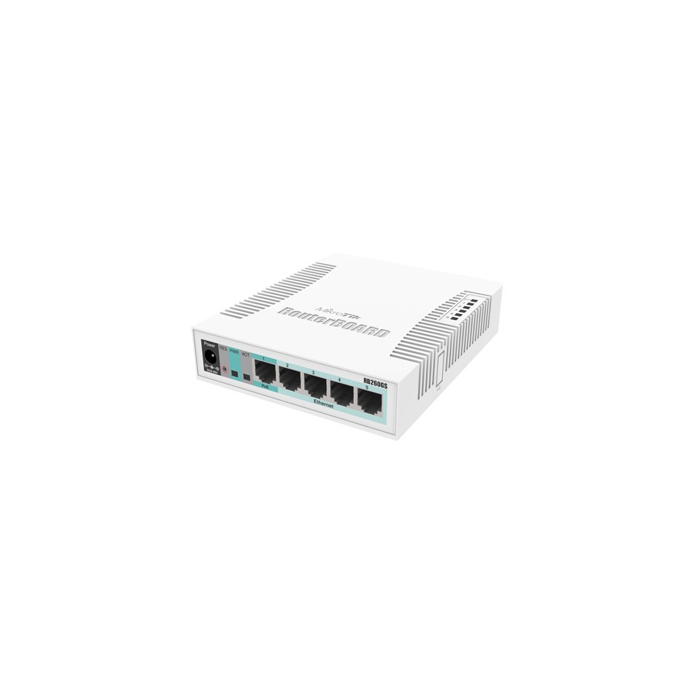 Smart Switch, 5 x Gigabit, 1 x SFP - Mikrotik CSS106-5G-1S - 1