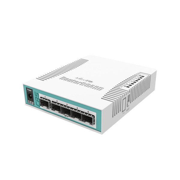 Smart Switch, 5 x SFP, 1 x Combo port SFP/Gigabit - Mikrotik CRS106-1C-5S - 1
