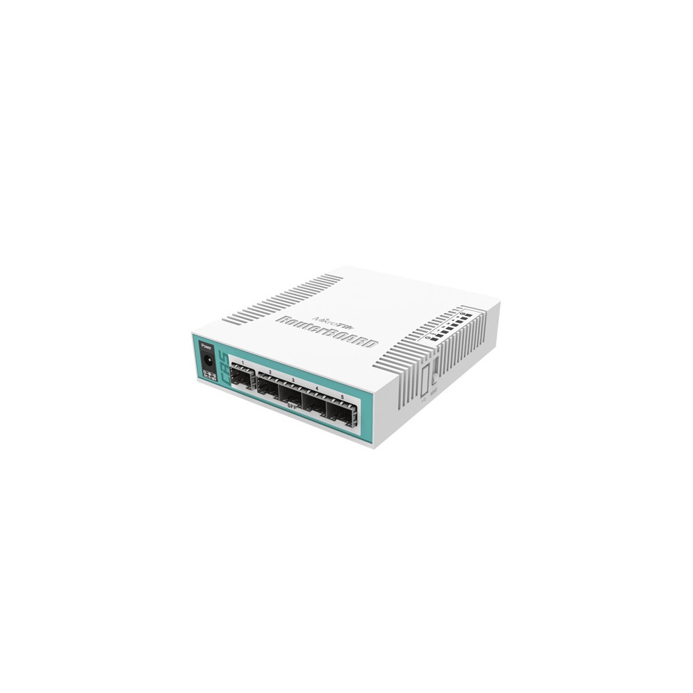 Smart Switch, 5 x SFP, 1 x Combo port SFP/Gigabit - Mikrotik CRS106-1C-5S - 1