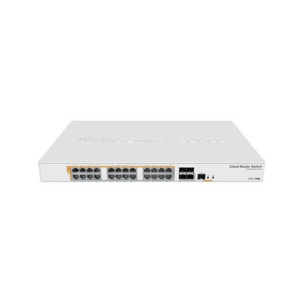 Management Switch 24 x Gigabit PoE+ Out 450W, 4 x SFP+ 10Gbps - Mikrotik CRS328-24P-4S+RM - 1
