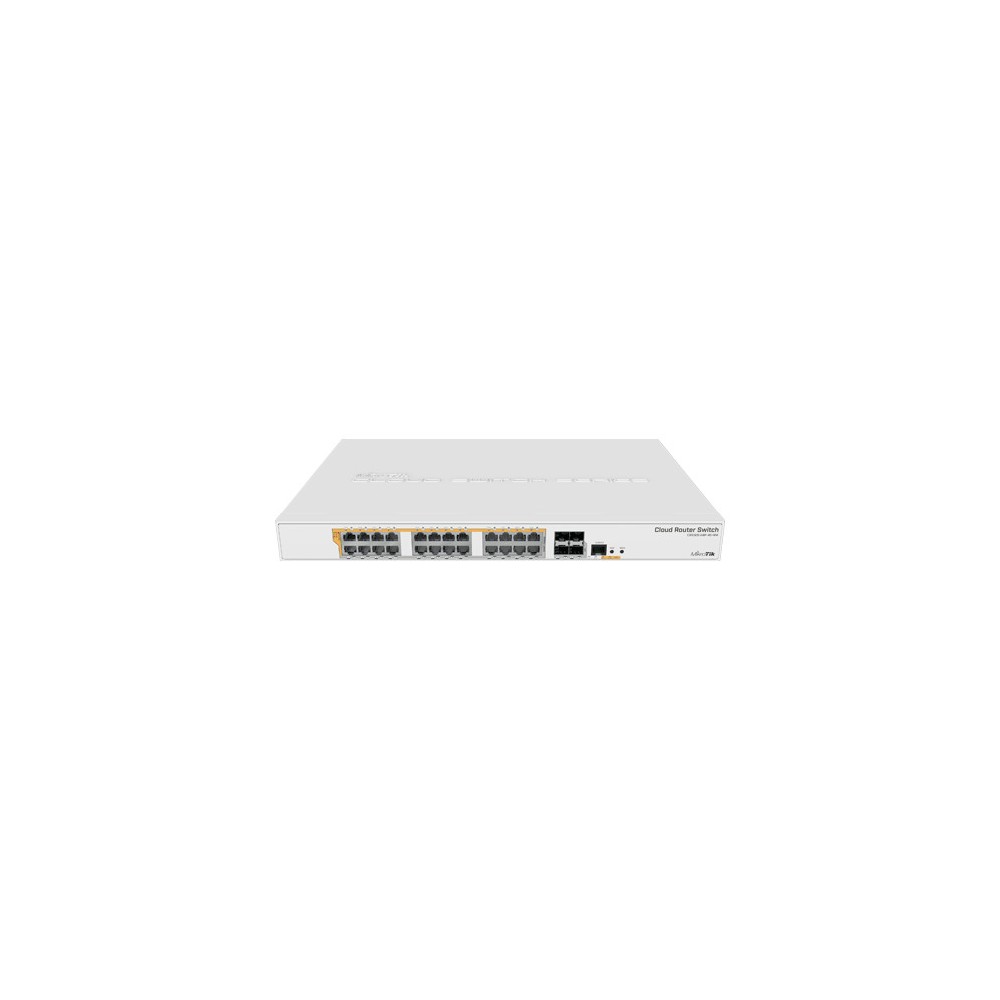 Management Switch 24 x Gigabit PoE+ Out 450W, 4 x SFP+ 10Gbps - Mikrotik CRS328-24P-4S+RM - 1