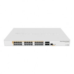 Management Switch 24 x Gigabit PoE+ Out 450W, 4 x SFP+ 10Gbps - Mikrotik CRS328-24P-4S+RM - 1