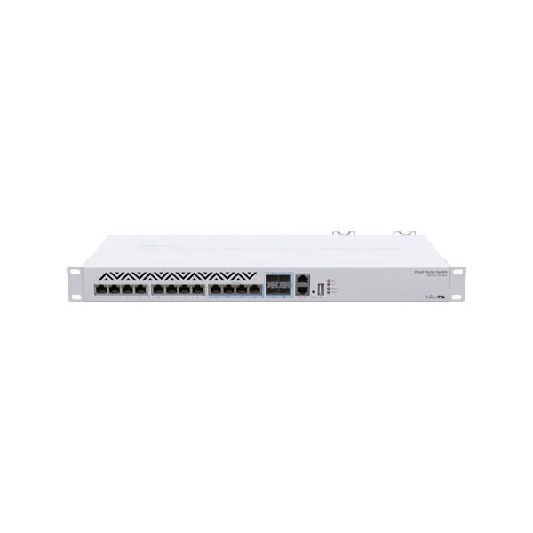 Management Switch, 8 x 10G Ethernet, 4 x 10G combo RJ45/SFP+,  - Mikrotik CRS312-4C+8XG-RM - 1