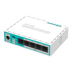 Router hEX Lite, 5 x Fast Ethernet, RouterOS L4 - Mikrotik RB750r2 - 1