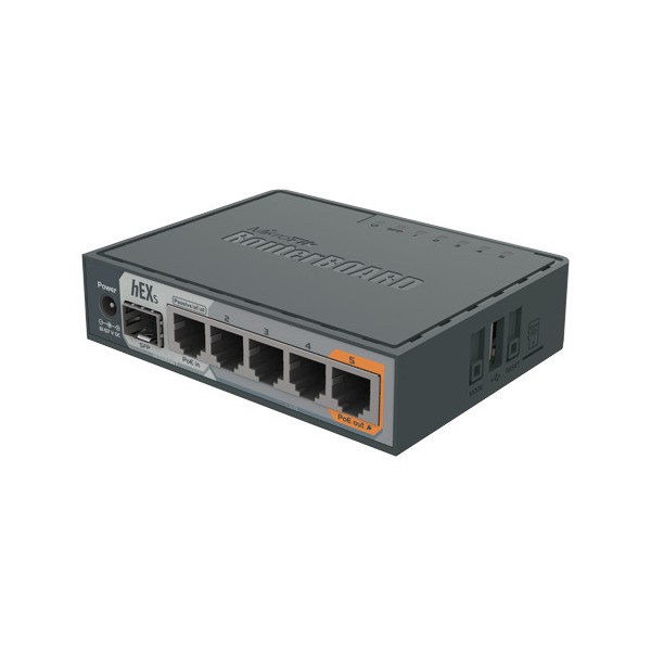 Router hEX S, 5 x Gigabit, 1 xSFP, RouterOS L4 - Mikrotik RB760iGS - 1