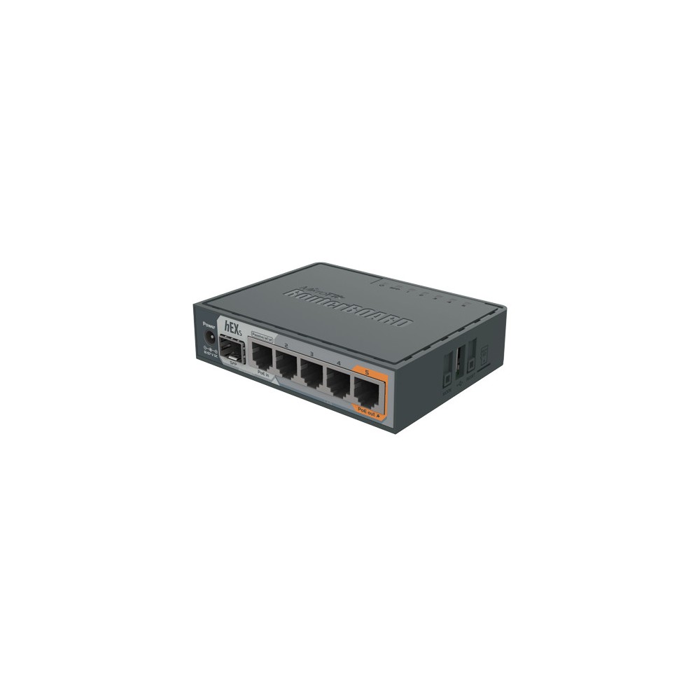 Router hEX S, 5 x Gigabit, 1 xSFP, RouterOS L4 - Mikrotik RB760iGS - 1