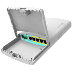 Router PowerBox Pro de exterior, 5 x Gigabit 4 PoE, 1 x SFP, RouterOS L4 - Mikrotik RB960PGS-PB - 1