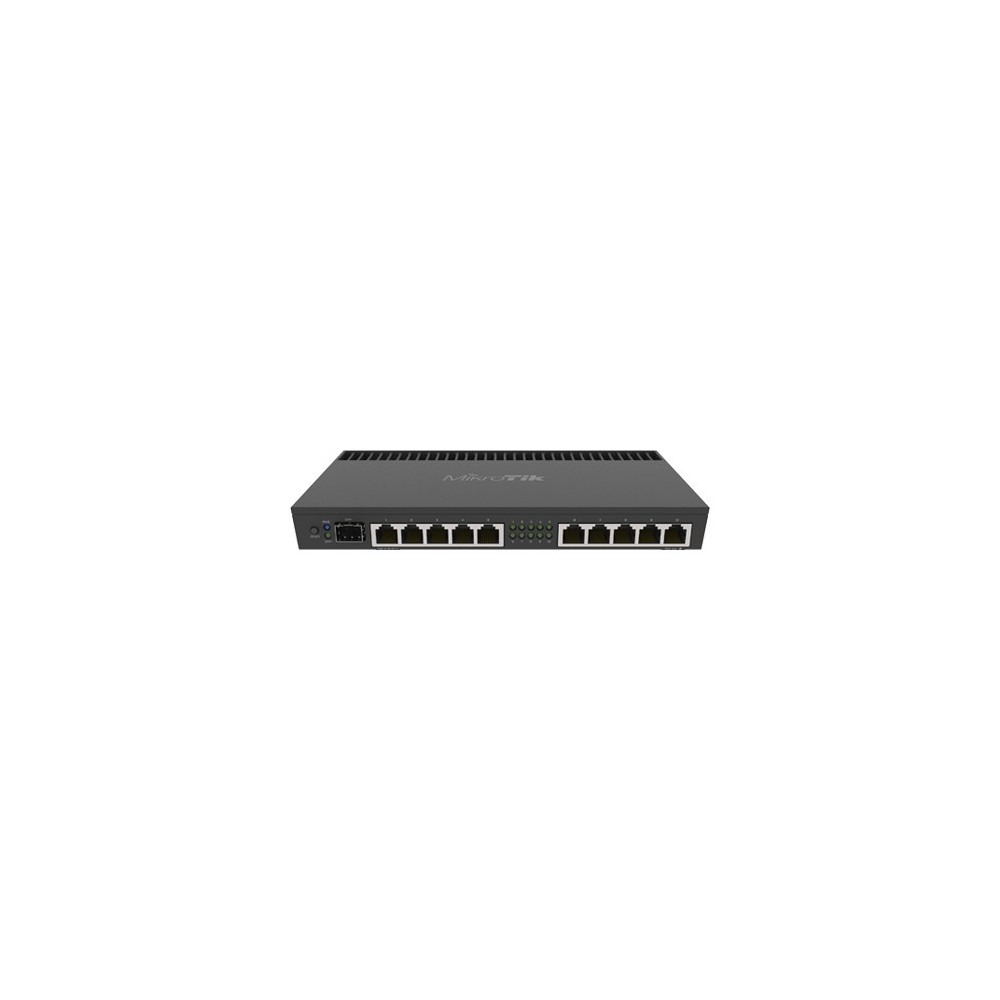 Router 10 x Gigabit, 1 x SFP+ 10Gbps, 1 x PoE, RouterOS L5, 1U - Mikrotik RB4011iGS+RM - 1