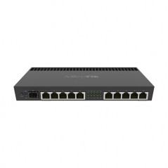 Router 10 x Gigabit, 1 x SFP+ 10Gbps, 1 x PoE, RouterOS L5, 1U - Mikrotik RB4011iGS+RM - 1