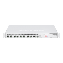 Cloud Core Router, 8 x SFP+, 1 x Gigabit, RouterOS L6, 1U - MikroTik CCR1072-1G-8S+ - 1
