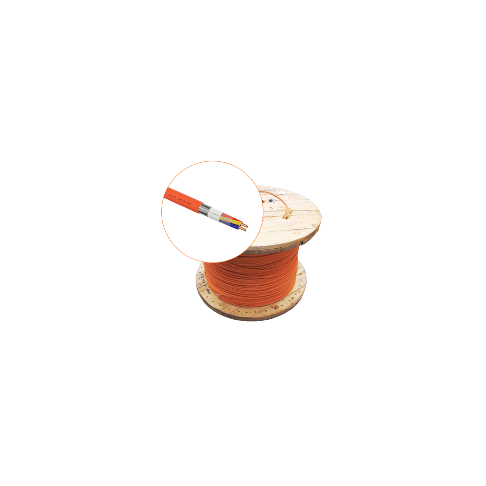 Cablu incendiu JE-H(St)H FE 180 E30/E90, 2x2x1.5 ecranat, 500m - EuroClass MEK90-2x2x1.5-T - 1