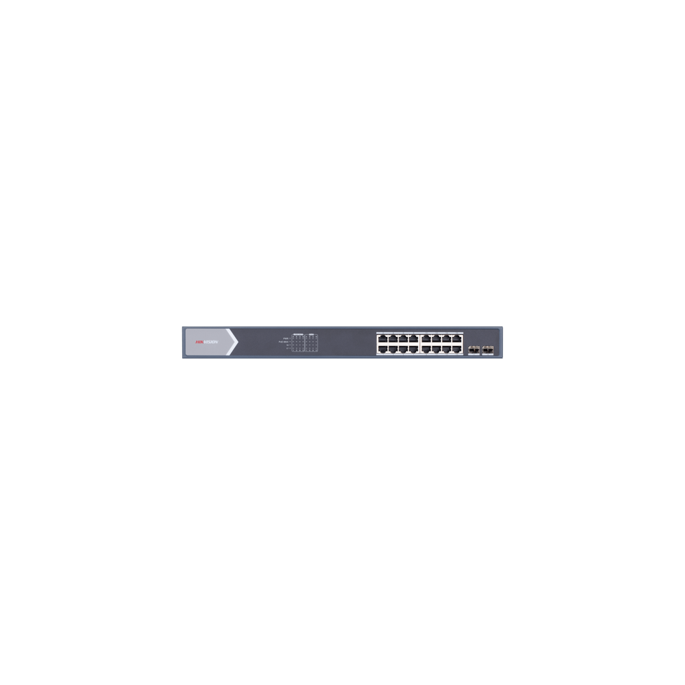 Switch 16 porturi gigabit PoE,  2 porturi SFP, Smart Management - HIKVISION DS-3E1518P-SI - 1