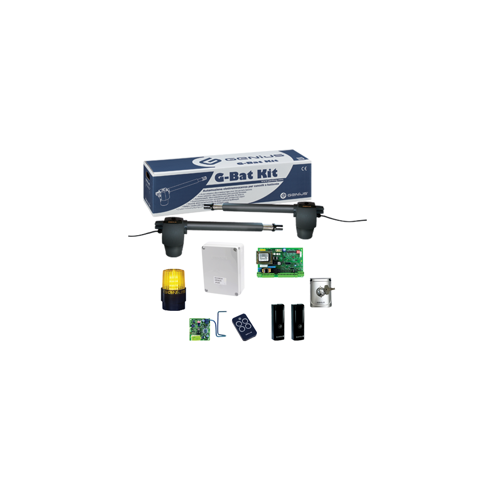 Kit automatizare poarta batanta G-BAT 300, 2x2.5m - GENIUS G-BAT300-51701271-KIT - 1