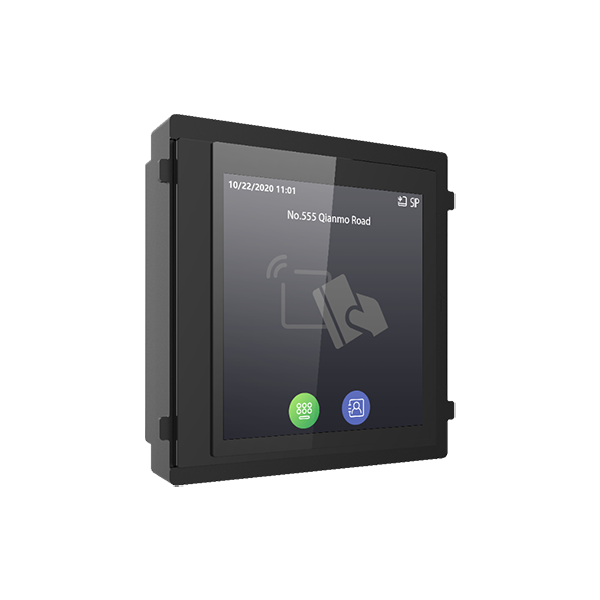 Modul afisaj IPS touch screen, 4 inch,  pentru Interfon modular - HIKVISION DS-KD-TDM - 1