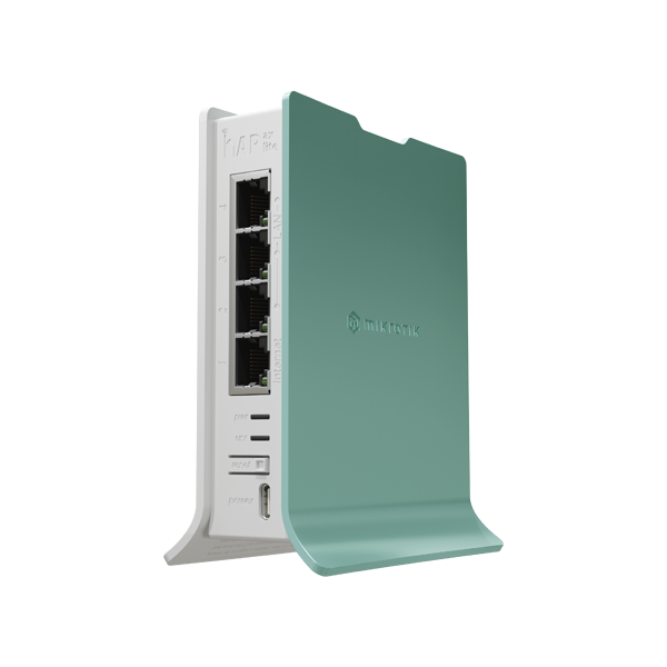 hAP ax lite, RouterOS licenta 4, 4 x Gigabit, NAND, 2.4GHz, USB type C - MikroTik L41G-2axD - 1