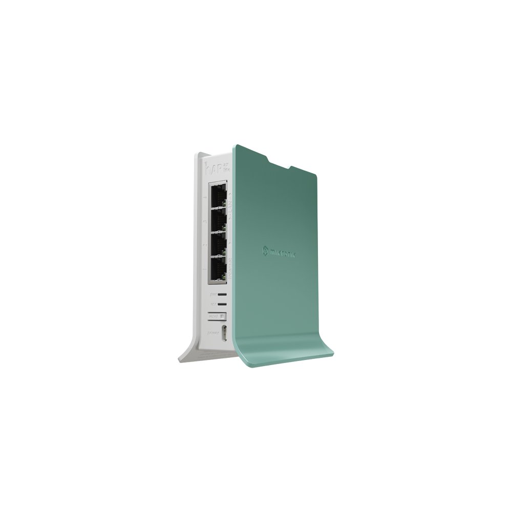 hAP ax lite, RouterOS licenta 4, 4 x Gigabit, NAND, 2.4GHz, USB type C - MikroTik L41G-2axD - 1