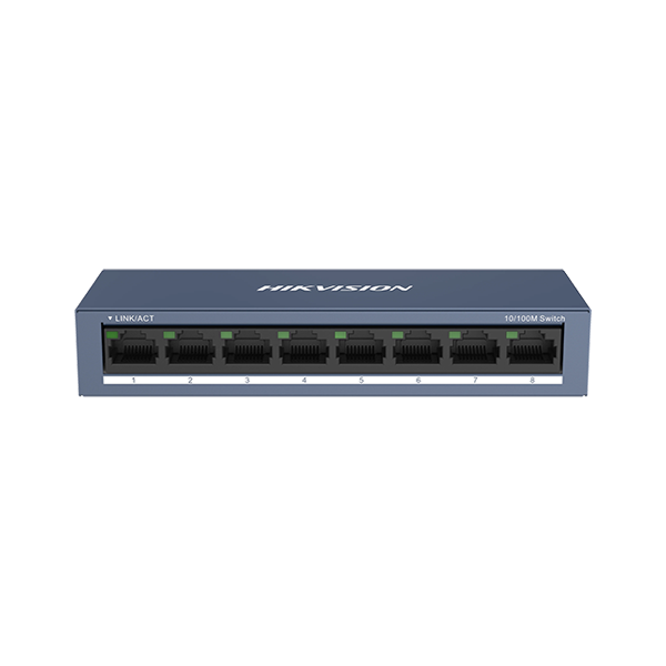 Switch 8 porturi 10/100 Mbps RJ45 - HIKVISION DS-3E0108-O - 1