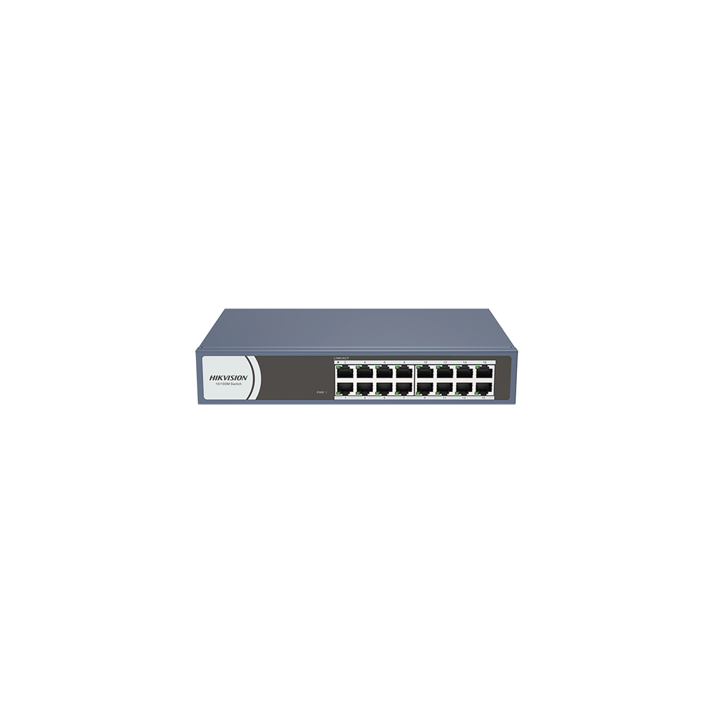 Switch 16 porturi 10/100 Mbps RJ45 - HIKVISION DS-3E0116R-O - 1