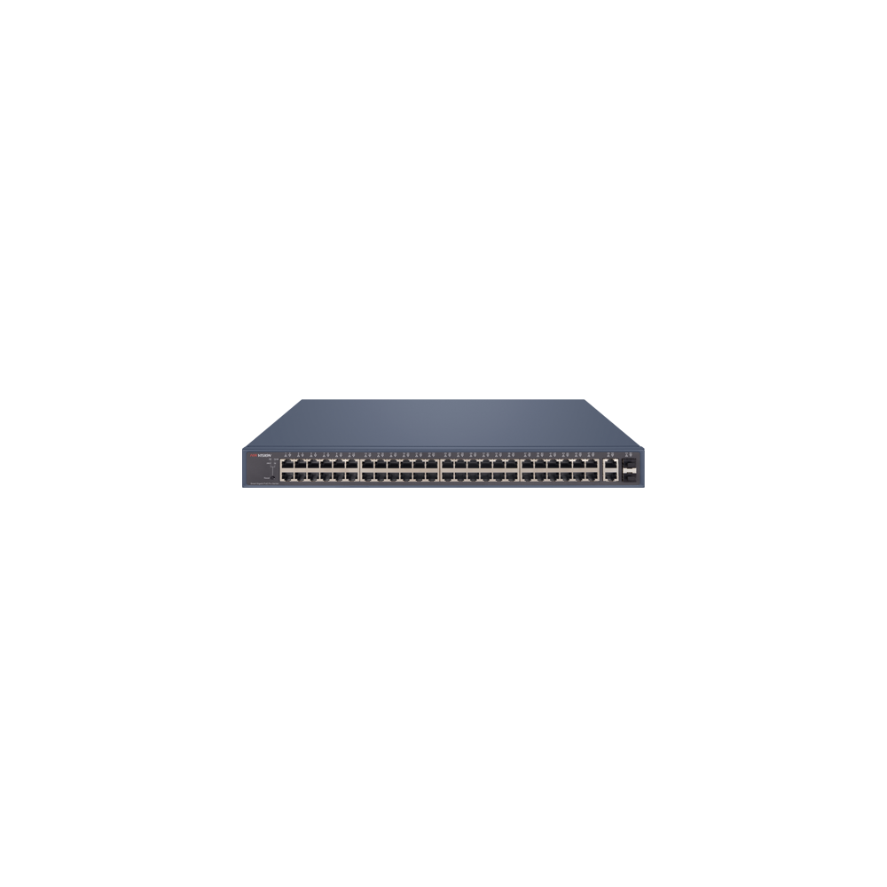 Switch 48 porturi Gigabit PoE, 2 porturi Gigabit RJ45, 2 x SFP, SMART Management - HIKVISION DS-3E15 - 1