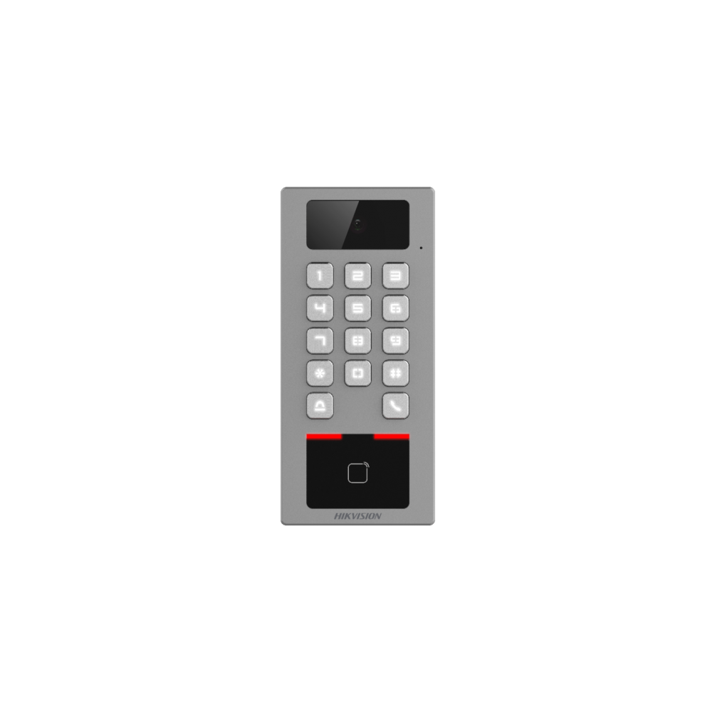 Terminal control acces si interfon cu tastatura si cititor card, rezolutie 2MP, Wi-Fi, RS485, Alarma - 1