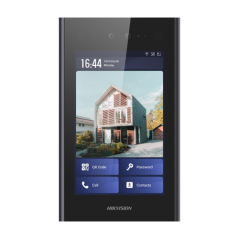 Videointerfon TCP/IP, 8' touch screen, recunoastere faciala - HIKVISION DS-KD9403-E6 - 1