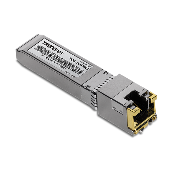 Modul RJ45 SFP+, 1/2.5/5/10G, 100/50/50/30m - TRENDnet TEG-10GBRJ - 1