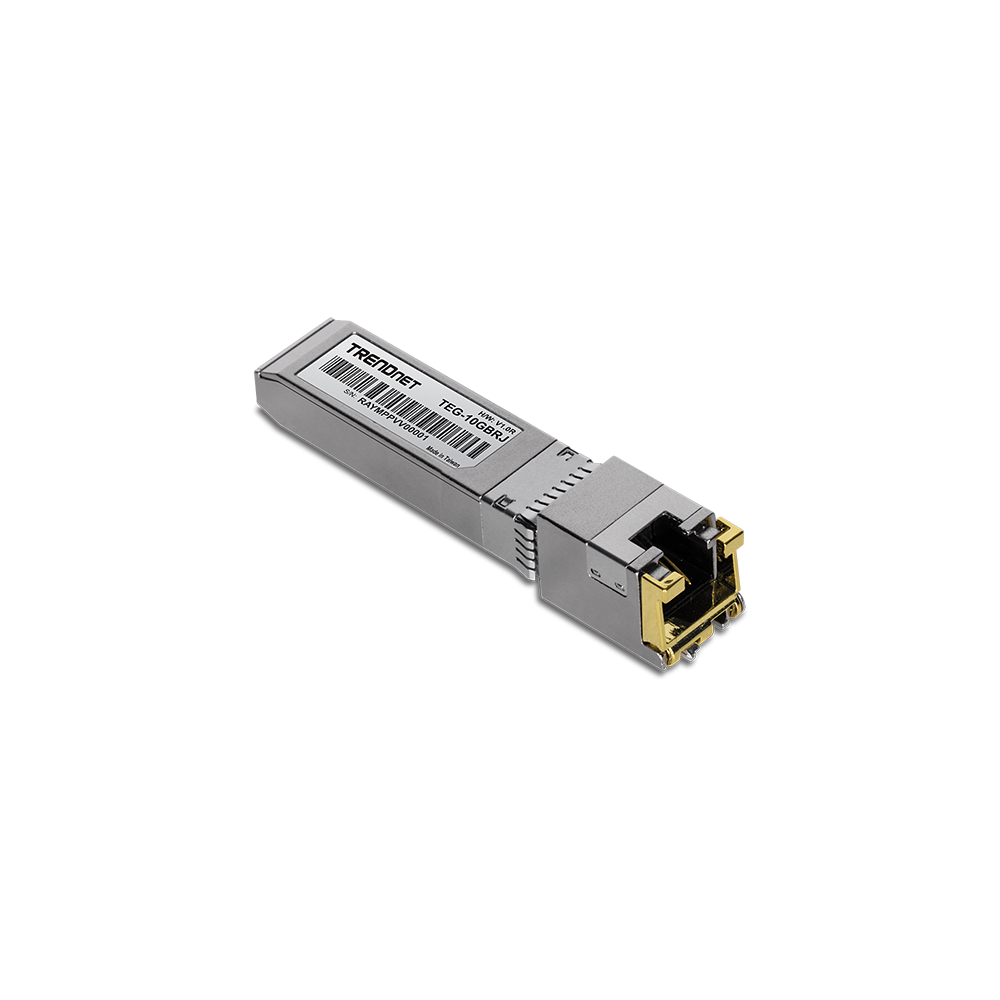 Modul RJ45 SFP+, 1/2.5/5/10G, 100/50/50/30m - TRENDnet TEG-10GBRJ - 1
