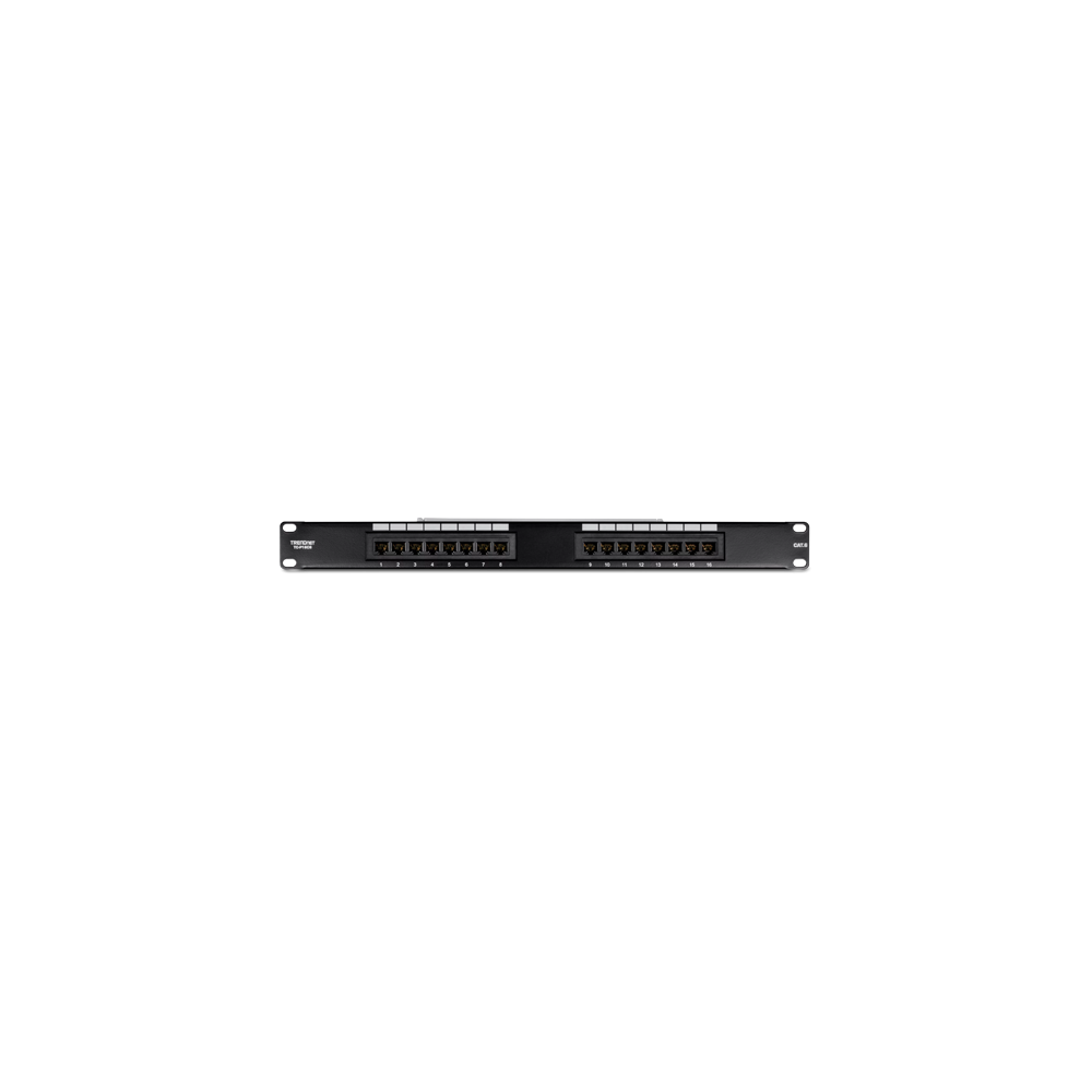 Patch Panel 16 porturi RJ45 UTP, Cat6 - TRENDnet TC-P16C6 - 1