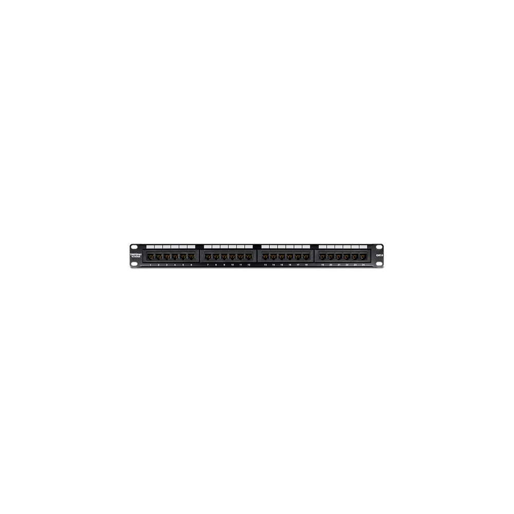 Patch Panel 24 porturi RJ45 UTP, Cat6 - TRENDnet TC-P24C6 - 1