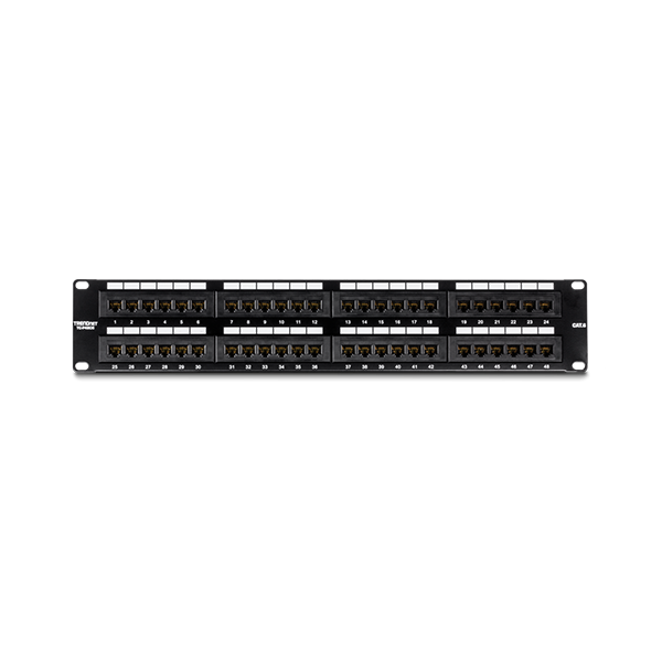 Patch Panel 48 porturi RJ45 UTP, Cat6 - TRENDnet TC-P48C6 - 1