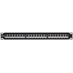 Patch Panel 24 porturi RJ45, Cat6a, Ecranat, 1U - TRENDnet TC-P24C6AS - 1