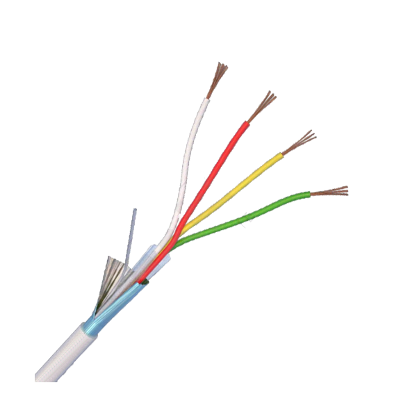 Cablu de alarma 4 fire ecranate, cupru integral, 100m - eRaya AL10422-100 - 1