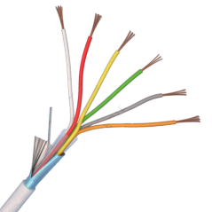 Cablu de alarma 6 fire ecranate, cupru integral, 100m - eRaya AL10622-100 - 1