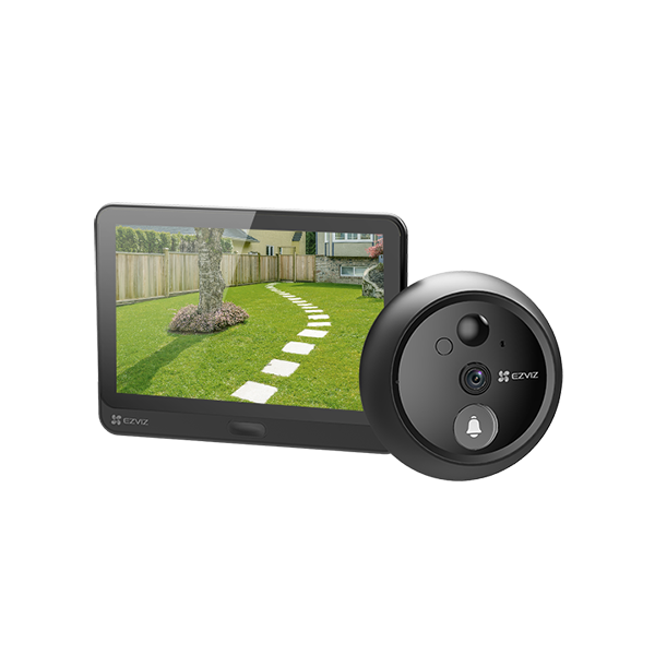 Vizor electronic smart EZVIZ, Wi-Fi, FullHD 1080P, monitor 4.3 inch, acumulator 4600mAh, senzor misc - 1