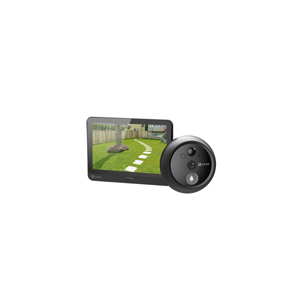 Vizor electronic smart EZVIZ, Wi-Fi, FullHD 1080P, monitor 4.3 inch, acumulator 4600mAh, senzor misc - 1
