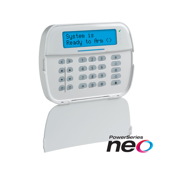 Tastatura LCD alfanumerica, cablata, 128 zone, modul Power G, SERIA NEO - DSC HS2LCDRF8EE3 - 1