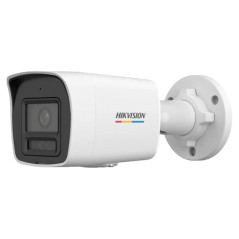 ColorVu, Dual Light - Camera IP, 4MP, lentila 2.8mm, IR 30m, WL 30m, Mic, PoE - HIKVISION DS-2CD1047 - 1