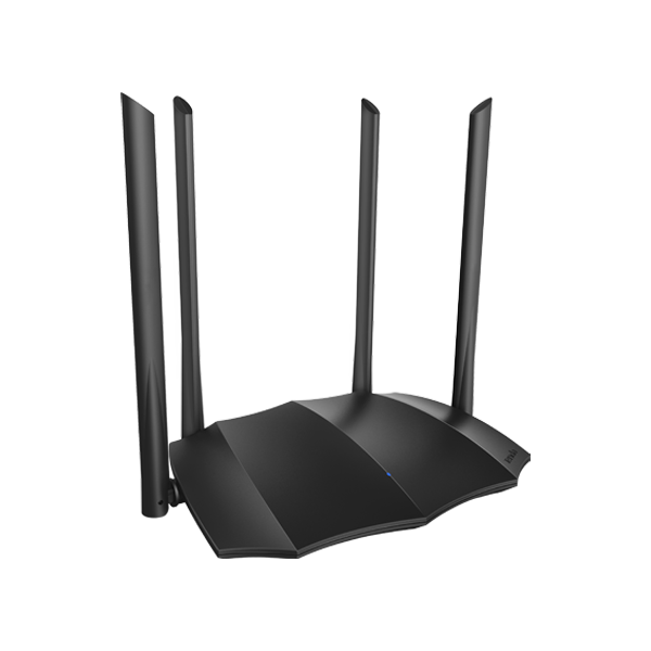 Router WiFi 5 (802.11ac) DualBand 2.4/5GHz, 300+867Mbps, 4x6dBi, 4 porturi Gigabit - TENDA TND-AC8 - 1