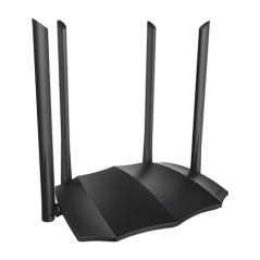 Router WiFi 5 (802.11ac) DualBand 2.4/5GHz, 300+867Mbps, 4x6dBi, 4 porturi Gigabit - TENDA TND-AC8 - 1