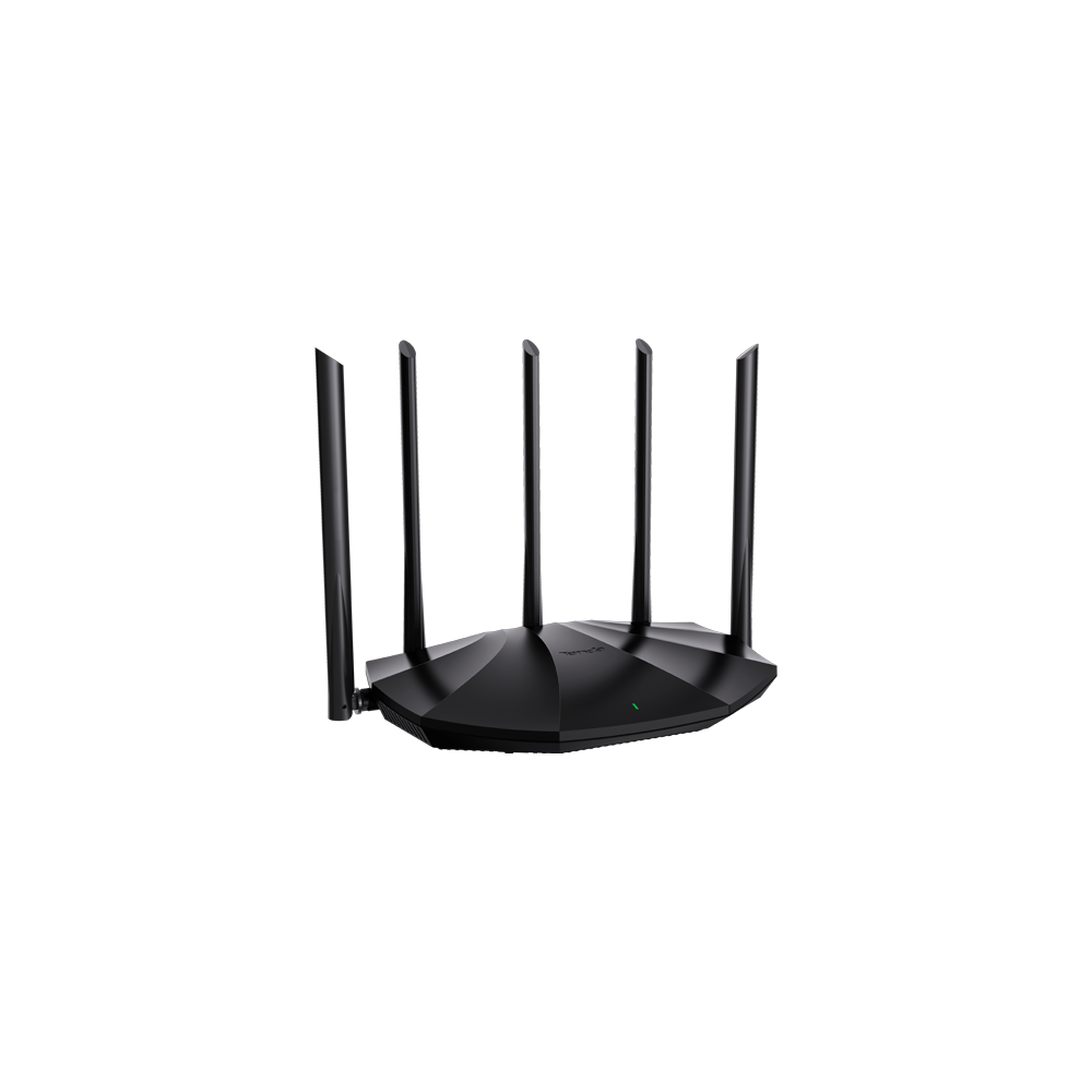 Router Wi-Fi 6, DualBand 2.4Ghz/5GHz, 300+1201Mbps, 5x6dBi, 4 porturi Gigabit - TENDA TND-RX2-PRO - 1