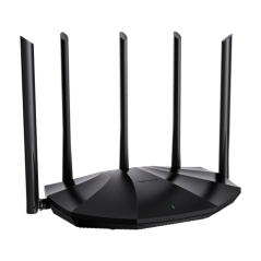 Router Wi-Fi 6, DualBand 2.4Ghz/5GHz, 300+1201Mbps, 5x6dBi, 4 porturi Gigabit - TENDA TND-RX2-PRO - 1