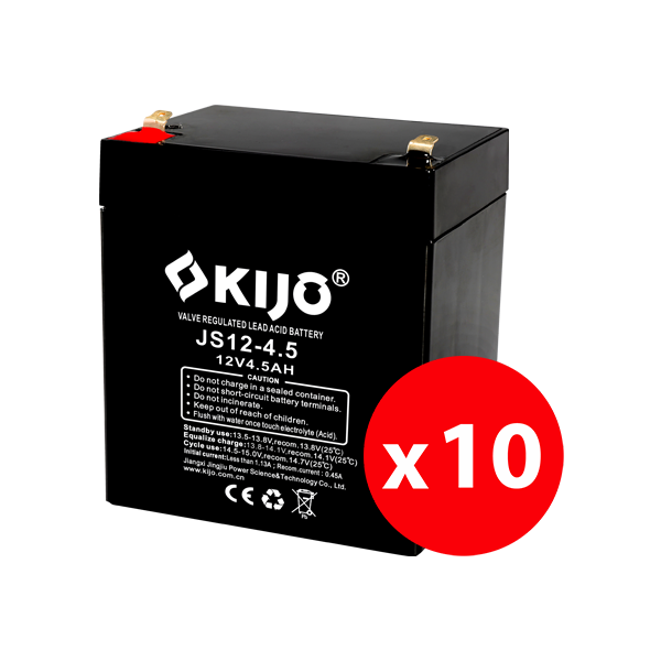 Cutie 10 acumulatori JS12-4.5 - KIJO JS12-4.5-BAX - 1